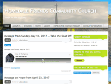 Tablet Screenshot of homedalefriends.org